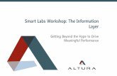 Smart Labs Workshop: The Information Layer · Smart Labs Workshop: The Information Layer ... connect directly without proprietary hardware and ... treatment / valve selection issue