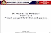 PM IWS/PdM ICE JAPBI 2016 Charles Bell Product Manager ... JAPBI/… · INFANTRY WEAPONS SYSTEMS PM IWS/PdM ICE JAPBI 2016 Charles Bell Product Manager Infantry Combat Equipment ...