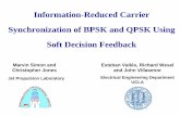 Information-Reduced Carrier Synchronization of BPSK … · Information-Reduced Carrier Synchronization of BPSK and QPSK Using ... Tracking loops such as the Costas loop ... Information