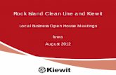 Rock Island Clean Line and Kiewit · 2016-02-21 · Rock Island Clean Line and Kiewit . ... (HVDC) transmission line . 7 How much energy? 8 Rock Island Clean Line Study Corridors