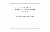 Teacher Observation Packet - Newfane Elementary …€¦  · Web viewTeacher Observation Packet. ... disseminated or otherwise made public without the teacher’s written agreement.