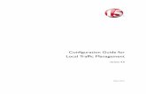 Configuration Guide for Local Traffic Management · Configuration Guide for Local Traffic Management i Product Version This manual applies to version 9.0 of BIG-IP® Local Traffic