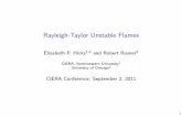 Rayleigh-Taylor Unstable Flames - CIERAciera.northwestern.edu/frontiers/talks/Hicks.pdf · Rayleigh-Taylor Unstable Flames ... and the whole white dwarf at the same time. ... .25