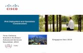 IPv6 Deployment and Operations Considerations - cisco.com · Network Design Choices and Deployment ... IPv6 Internet Presence (websites, remote users, B2B ... IPv6 Address Considerations