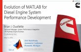 Evolution of MATLAB for Diesel Engine System Performance ... · Evolution of MATLAB for Diesel Engine System ... Automotive Conference Plymouth, ... responsibility for all aspects