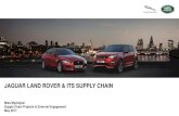 JAGUAR LAND ROVER & ITS SUPPLY CHAIN - Drive … · jaguar land rover & its supply chain mike mychajluk ... industry standards base entry ... multi modal transport 2025