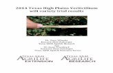 2014 Texas High Plains Verticillium wilt variety trial …lubbock.tamu.edu/.../01/2014-Vert-trial-results-final.pdf2014 Texas High Plains Verticillium wilt variety trial results Dr.