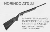 NORINCO ATD 22 - Amazon S3 · The Norinco ATD 22 rifle operates semi-automatically. After the first cartridge has been manually loaded in the.chamber, the rifle will fire one shot