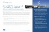 Grid IQ Microgrid Control System - GAE · Microgrid Control System. ... When the microgrid spans long distances or laying fiber optic cables is uneconomical, a secure, industrial