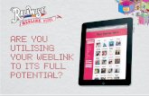 ARE YOU UTILISING YOUR WEBLINK TO ITS FULL POTENTIAL? · 2015-06-16 · to use the weblink to its full potential, settings need to be in place to give customers the best chance of