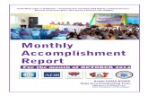 Monthly Accomplishment Report · 18/10/2014 · Accomplishment Report for the Month of Sept.25-Oct. 18, ... Dissemination of communication letter and invitation A committee on invitation