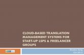 Cloud-based Translation Management Systems For … Jiang-2013-10-19.pdfCLOUD-BASED TRANSLATION MANAGEMENT SYSTEMS FOR START-UP ... Cloud computing, SaaS and translation tools, ...