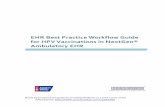 EHR Best Practice Workflow Guide for HPV Vaccinations …hpvroundtable.org/wp-content/uploads/2017/11/ACS... · EHR Best Practice Workflow Guide for HPV Vaccinations in ... Introduction