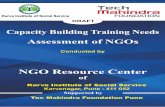 Capacity Building Training Needs Assessment of NGOs Need Assessment Report 2014-15.pdfKarve Institute of Social Service DRAFT Conducted by NGO Resource Center of Capacity Building