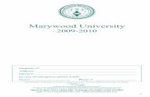 Marywood University · SOCIAL FRATERNITIES/SORORITIES ... Graduate Thesis/Professional Nisfu Sha'ban begins at sundown ... Last Day to Resolve Temporary