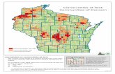 Communities at Risk of Wildfire Map - dnr.wi.govdnr.wi.gov/topic/forestFire/documents/carMap.pdf · * A Community of Concern is a Wisconsin DNR concept whereby it is demonstrated