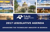 2017 LEGISLATIVE AGENDA - TAG: Technology … 2017 legislative agenda focuses on five major areas - business & industry, education & workforce development, innovation & entrepreneurship,