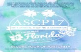ASCP OFFERS A WIDE RANGE OF …expo.jspargo.com/exhibitor/ascp17promobrochure.pdfASCP OFFERS A WIDE RANGE OF PROMOTIONAL OPPORTUNITIES TO INCREASE THE VISIBILITY OF . ... These programs
