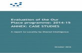 Evaluation of the Our Place programme: 2014-15 ANNEX: CASE ... · 2 About the case studies We conducted a set of eleven detailed case studies, which form the majority of our qualitative
