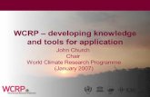 WCRP – developing knowledge and tools for application · WCRP – developing knowledge and tools for application. ... • Oceans central to the Climate SBA of GEO, ... developing