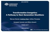 Transformative Energetics: A Pathway to Next Generation ... · Transformative Energetics: A Pathway to Next Generation Munitions. Merran Daniel, ... Processed by RAM. Nano energetic