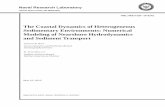 The Coastal Dynamics of Heterogeneous Sedimentary ... · The Coastal Dynamics of Heterogeneous Sedimentary Environments: Numerical Modeling of Nearshore Hydrodynamics and Sediment