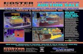 LIVE ONSITE & WEBCAST AUCTION AUCTION … onsite & webcast auction ... absolute multi-million dollar auction. featuring ultra-modern . machinery, incl.: 3, ... continuous casting machines