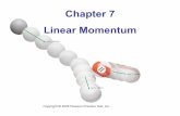 Chapter 7 Linear Momentum - stjohns-chs.org · 7-1 Momentum and Its Relation to Force Momentum is a vector symbolized by the symbol p, and is defined as The rate of change of momentum