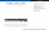 DSC 301 HD - Home | Extronmedia.extron.com/download/files/brochure/dsc301hd_revA.pdf · SCALERS DSC 301 HD The Extron DSC 301 HD is a compact video scaler that accepts a wide variety