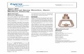 General Description - Tyco Fire Products · type mv nozzle orifice sizes, discharge coefficients, materials of construction, and laboratory listings and approvals table b type mv