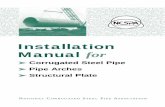 Installation Manual for - CSPI · The NCSPA Installation Manual is not a copyrighted publication. ... Culvert Grades and Outfall Treatment ... in close sequence with each other.