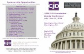 Sponsorship Opportunities - cjdfoundation.org Conference Brochure...Sponsorship Opportunities Sponsor names will appear on signage, website & in conference binders. JD Foundation •
