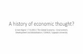 A history of economic thought? - CEMUS · A history of economic thought? Ernest Aigner / 7.9.2015 / The Global Economy –Environment, Development and Globalisation / CEMUS / Uppsala