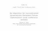 An Algorithm for Unconstrained Quadratically Penalized ... · An Algorithm for Unconstrained Quadratically Penalized Convex Optimization (post conference ... -0.2 0.0 0.2 0.4 0.6