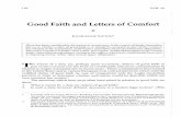 Good Faith and Letters of Comfort · Good Faith and Letters of Comfort ... Lecturer and Associate Director, Banking Law Centre, ... Absent any of these