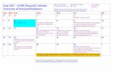 June 2017 - eUMB Financial Calendar AP: GA: University of ... ·  ... All dates in this calendar are target dates and are subject to ... 2: PP#17-24 expenses posted 3