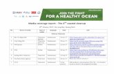 Media coverage report - The 2nd coastal cleanup - iucn.org coverage report - The 2nd coastal cleanup 10th January 2017, Ha Long Bay, Quang Ninh No Name of media Type of media Language