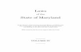 Laws State of Maryland - Maryland General Assemblymgaleg.maryland.gov/Pubs/LegisLegal/2016rs-laws-maryland-Vol-004.pdf · State of Maryland . ... national origin, race, religion,