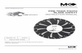 INSTRUCTION MANUAL - MK Diamond Products · A first time operator should obtain practical instruction before using the cut-off saw from ... Read the cut-off saw and Fire Tiger Tooth