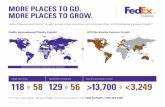 MORE PLACES TO GO. MORE PLACES TO GROW. · 58 VS VS MORE PLACES TO GO. MORE PLACES TO GROW. FedEx International Priority® Freight serves more countries and territories than UPS …