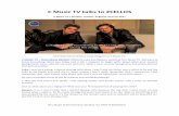 C Music TV talks to 2CELLOS · C Music TV talks to 2CELLOS C Music TV’s Studios, London, England, 24 June 2011 Interview transcribed by Josey Maguire at C Music TV. ... first pick