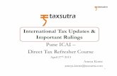 International Tax Updates & Important Rulings Pune ICAI ...· International Tax Treaty Updates ...