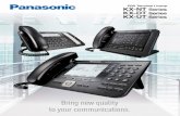 PBX Terminal Lineup KX-NT Series KX-DT Series KX-UT … · PBX Terminal Lineup KX-NT Series KX-DT Series KX-UT Series. The KX-NT Series helps you to break away from your desk and