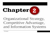 Organizational Strategy, Competitive Advantage, and Information Systems · 2016-08-24 · Discuss ways in which information systems enable ... Describe the strategies that organizations
