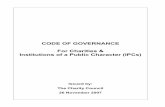 CHARITIES CODE OF GOVERNANCE AND MANAGEMENT · INTRODUCTION _____ Why a Code of Governance? As community organisations working for public benefit, charities are accountable