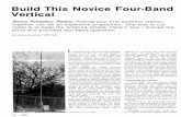 Build This Novice Four Band Vertical - Antenna, VE3SQB … · Build This Novice Four-Band Vertical Basic Amateur Radio: Putting your first amateur station together can be an expensive