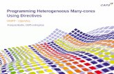 Programming Heterogeneous Many-cores Using Directives · Programming Heterogeneous Many-cores Using Directives HMPP ... • HydroC* is a summary from RAMSES ... noutput=1000000 |
