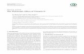 Review Article The Pleiotropic Effect of Vitamin Ddownloads.hindawi.com/archive/2013/898125.pdfe gene for vitamin D receptor was discovered in and has been found to be present in the