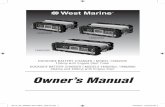 Owner’s Manual - West Marinenewcontent.westmarine.com/.../OwnersManuals/...OM.pdf · Owner’s Manual 14982045 14982052 ... Connect NEGATIVE (BLACK) clamp to vehicle chassis or