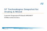 ST Technologies Snapshot for Analog & Mixedamicsa.esa.int/2012/pdf/S4_02_Dugoujon_slides.pdf · ST Technologies Snapshot for Analog & Mixed ... DRC – LVS Calibre Same ... NMOS &